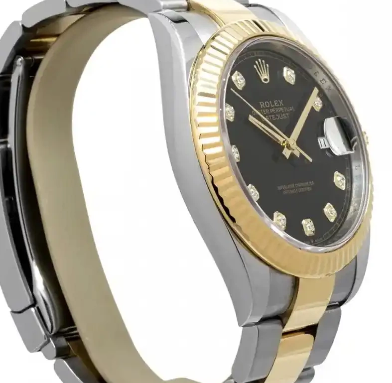 PrestigiousJewelrys Steel Stainless & Rolex 126333 Datejust Gold 0605